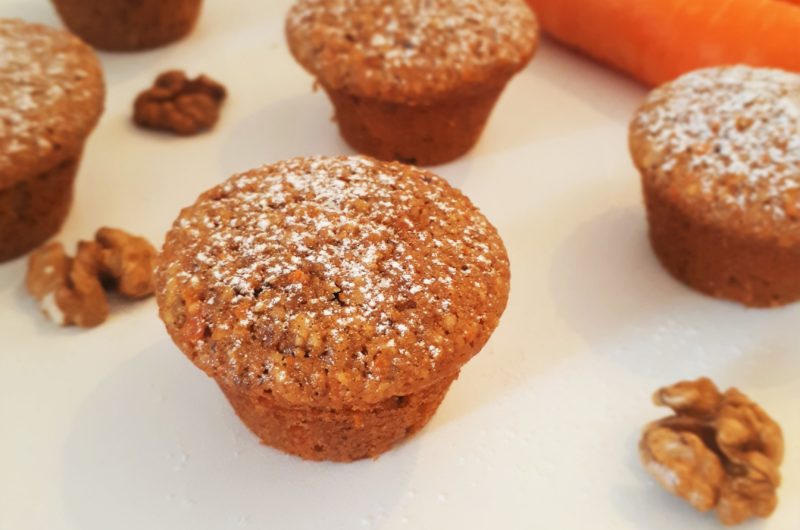 Zdravé mrkvovo-orechové muffiny